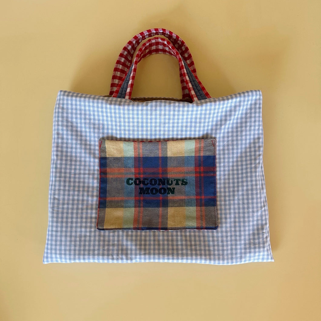 LESSON BAG (blue gingham)