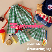 画像をギャラリービューアに読み込む, Monthly Drawstring Bag(September)
